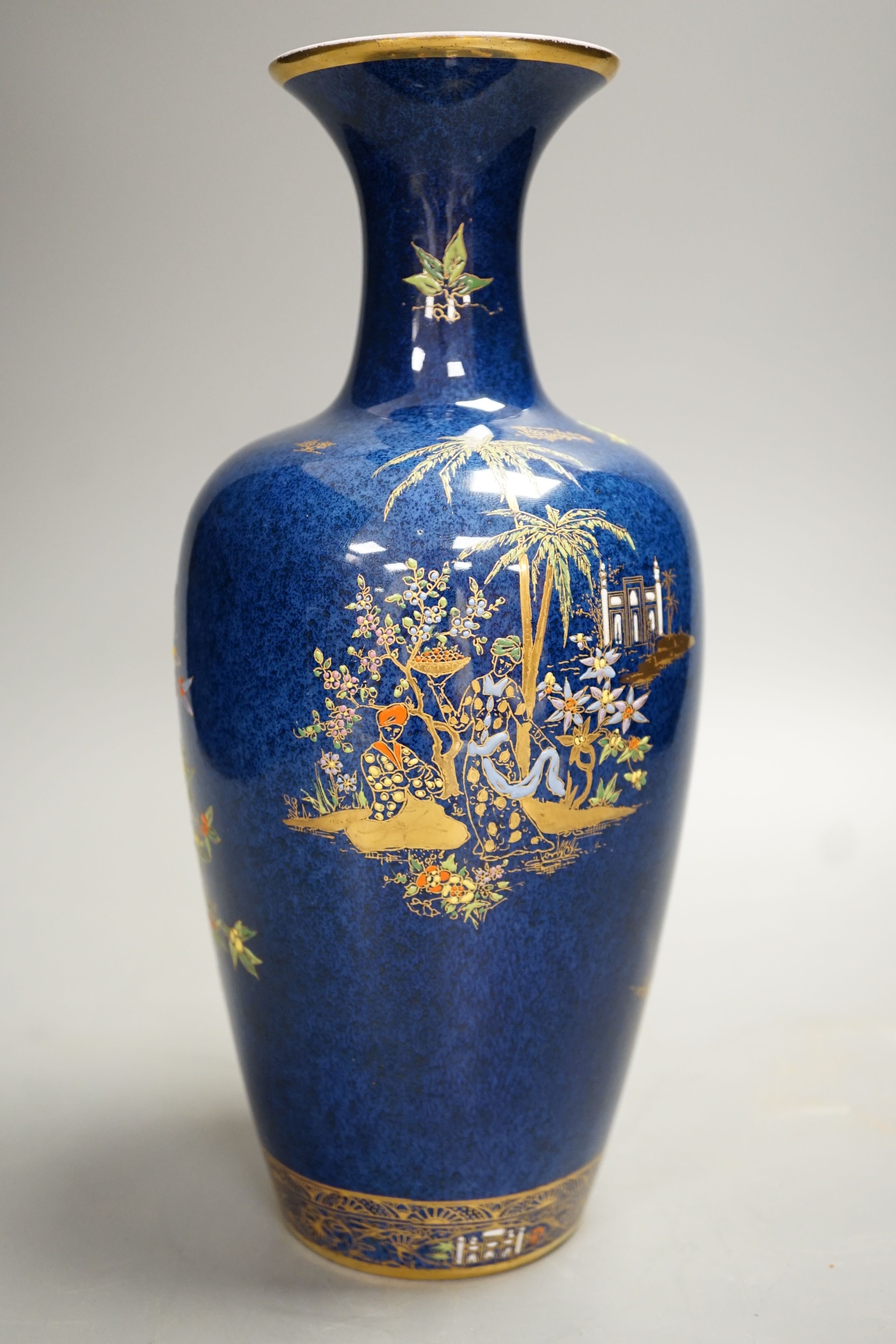 A Carlton ware Persian pattern vase - 26.5cm tall